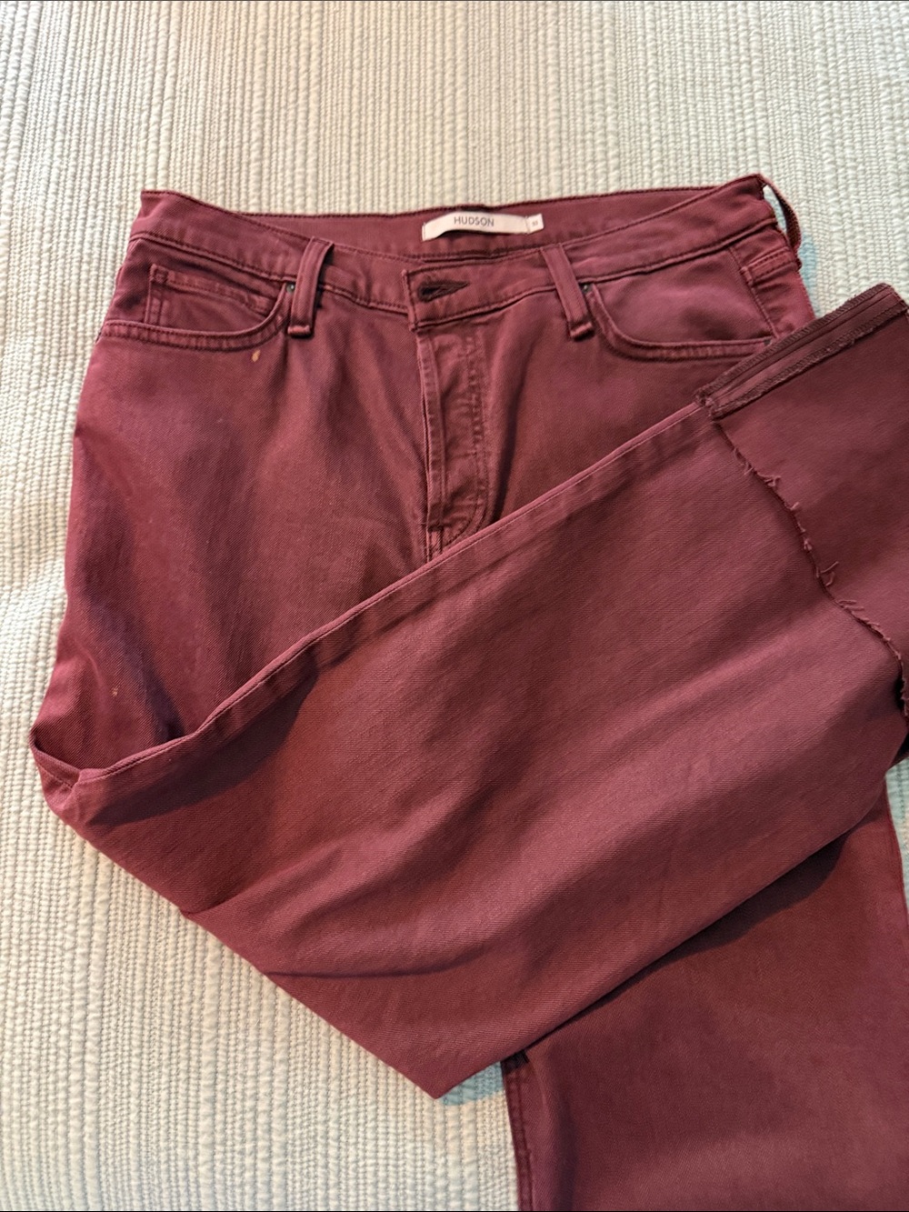 Hudson Jeans Women’s Skinny Jeans — Burgundy Wine new w/o tags